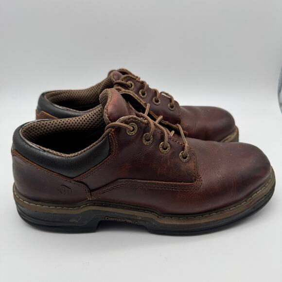 Wolverine Leather Oxford Work Shoes Brown W04818 Men\'s 9.5 EW Soft Toe main image 8